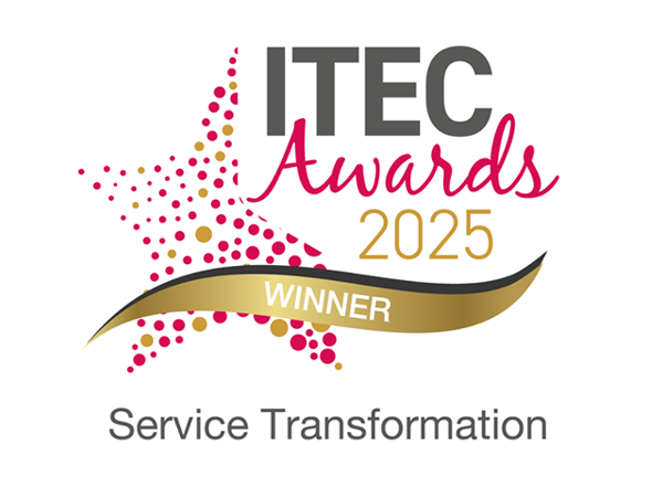 ITEC Awards 2025 service transformation winners logo